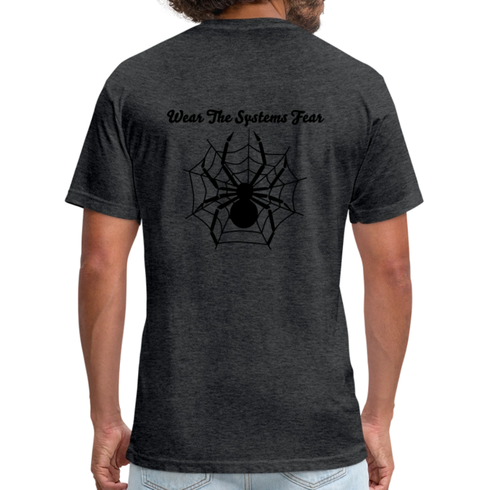 Fitted Cotton/Poly T-Shirt — Exploited Clothing - heather black