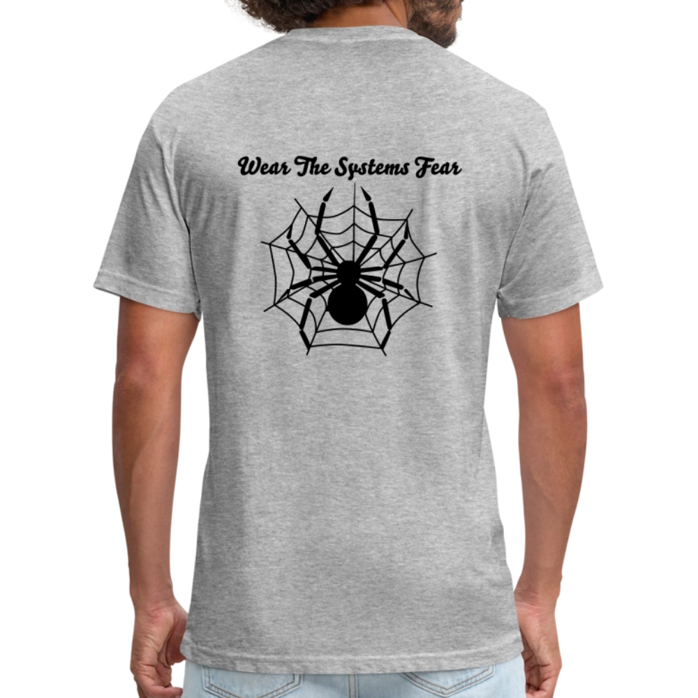 Fitted Cotton/Poly T-Shirt — Exploited Clothing - heather gray