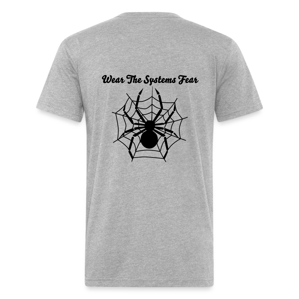Fitted Cotton/Poly T-Shirt — Exploited Clothing - heather gray