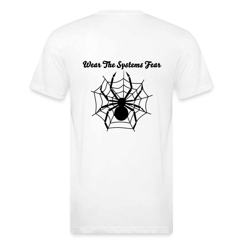 Fitted Cotton/Poly T-Shirt — Exploited Clothing - white