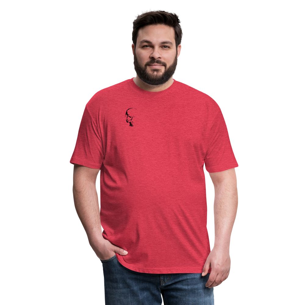 Fitted Cotton/Poly T-Shirt — Exploited Clothing - heather red