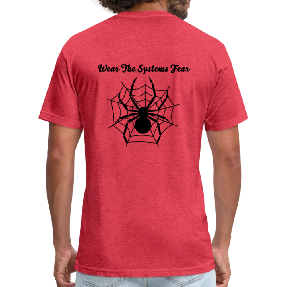 Fitted Cotton/Poly T-Shirt — Exploited Clothing - heather red
