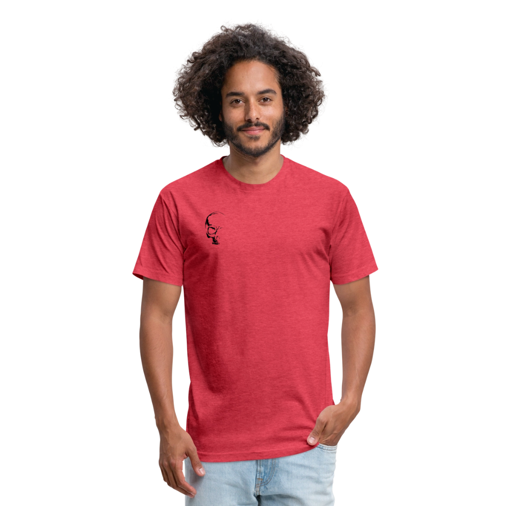 Fitted Cotton/Poly T-Shirt — Exploited Clothing - heather red